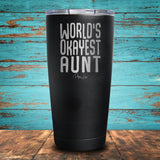 World's Okayest Aunt Coated Drinkware