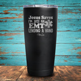 Jesus Saves EMT Coated Drinkware