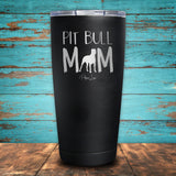 Pit Bull Mom Coated Drinkware