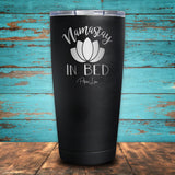 Namastay In Bed Coated Drinkware