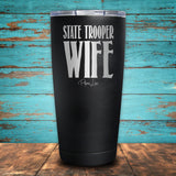 State Trooper Wife Coated Drinkware