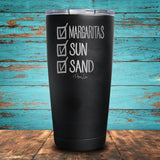 Checklist - Margaritas, Sun, Sand Coated Drinkware