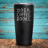 Yoga Coffee Books Coated Drinkware