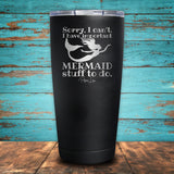 Important Mermaid Stuff Coated Drinkware