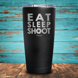 Eat Sleep Shoot Coated Drinkware