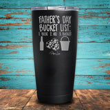 Father's Day Bucket List Coated Drinkware