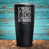 If You Can't Say Anything Coated Drinkware