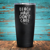 Beach Hair, Don't Care Coated Drinkware