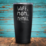 Wife Mom Mermaid Coated Drinkware