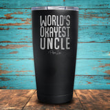 World's Okayest Uncle Coated Drinkware