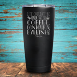 Life Couldn't Be Finer With Coffee Countour & Eyeliner Coated Drinkware