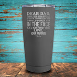 Dear Dad Coated Drinkware