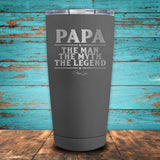 Papa, The Man, The Myth, The Legend Coated Drinkware
