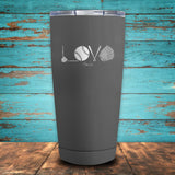 Softball Love Coated Drinkware