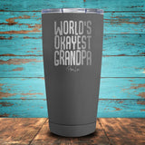 World's Okayest Grandpa Coated Drinkware