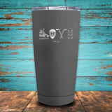Hockey Love Coated Drinkware