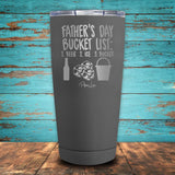 Father's Day Bucket List Coated Drinkware