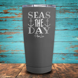 Seas The Day Coated Drinkware