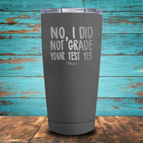 No I did not grade your test yet Coated Drinkware