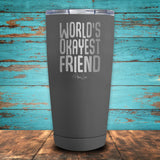 World's Okayest Friend Coated Drinkware