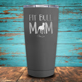 Pit Bull Mom Coated Drinkware