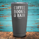 Coffee Books & Rain Coated Drinkware