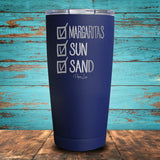 Checklist - Margaritas, Sun, Sand Coated Drinkware