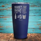 Father's Day Bucket List Coated Drinkware