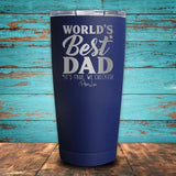 World's Best Dad Coated Drinkware