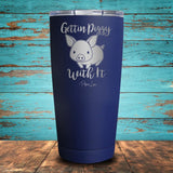 Gettin Piggy With It Coated Drinkware
