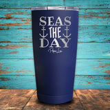 Seas The Day Coated Drinkware