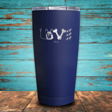 German Shepherd Love Coated Drinkware