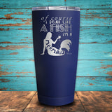Drink Like A Fish Mermaid Coated Drinkware