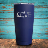 Hair Stylist Love Coated Drinkware