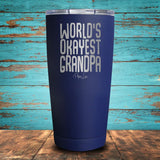 World's Okayest Grandpa Coated Drinkware