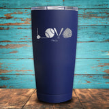 Baseball Love Coated Drinkware
