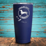 Circle Of Trust Dachshund Coated Drinkware