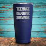 Teenage Daughter Survivor Coated Drinkware