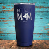 Pit Bull Mom Coated Drinkware