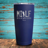 MILF - Mom in Love with a Fisherman Coated Drinkware