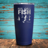 Reel Girls Fish Coated Drinkware