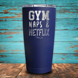 Gym Naps Netflix Coated Drinkware