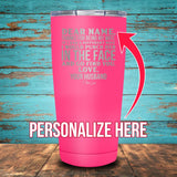 Dear Wife (CUSTOM) Coated Drinkware