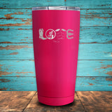 Barrel Racing Love Coated Drinkware