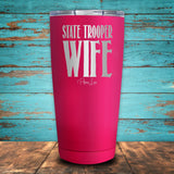 State Trooper Wife Coated Drinkware