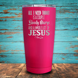 Jesus And A Bloody Mary Coated Drinkware