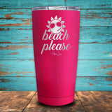 Beach Please Coated Drinkware