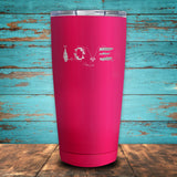 Fishing Love Coated Drinkware