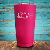 Hair Stylist Love Coated Drinkware