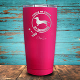 Circle Of Trust Dachshund Coated Drinkware